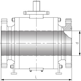 Inconel625球閥結構示意圖