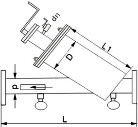 手搖刷式Y(jié)型過(guò)濾器結(jié)構(gòu)示意圖